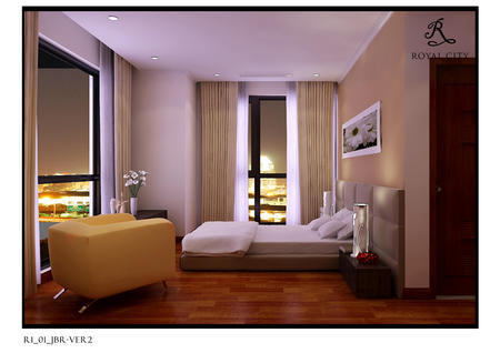 Nội thất Phòng ngủ nhỏ R1-01 Royal City – Phong cách hiện đại